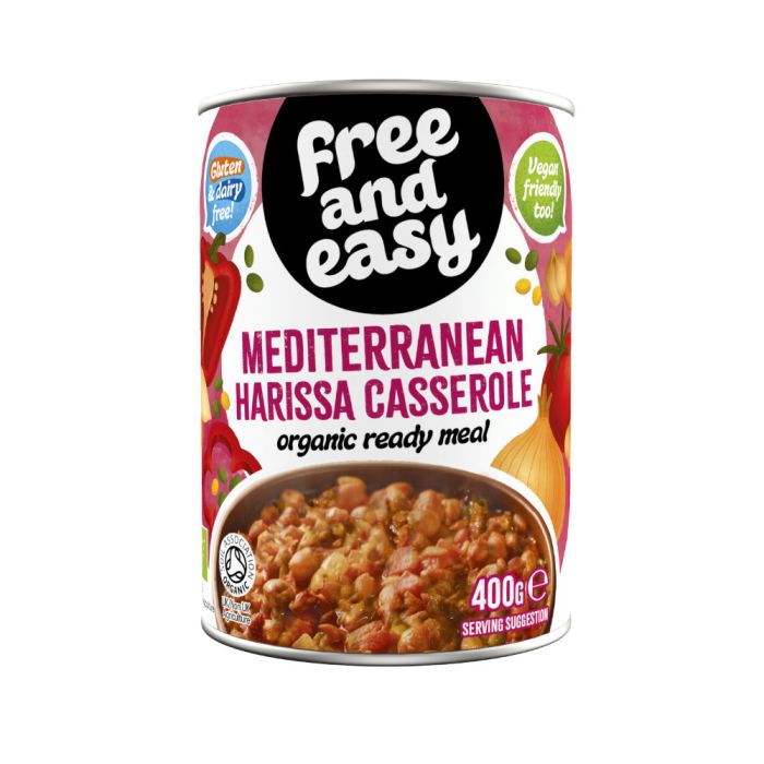 Free & Easy - Organic Med Harissa Casserole, 400g - Pack of 6