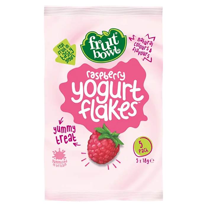 Fruit Bowl - Raspberry Yogurt Flakes, 90g
