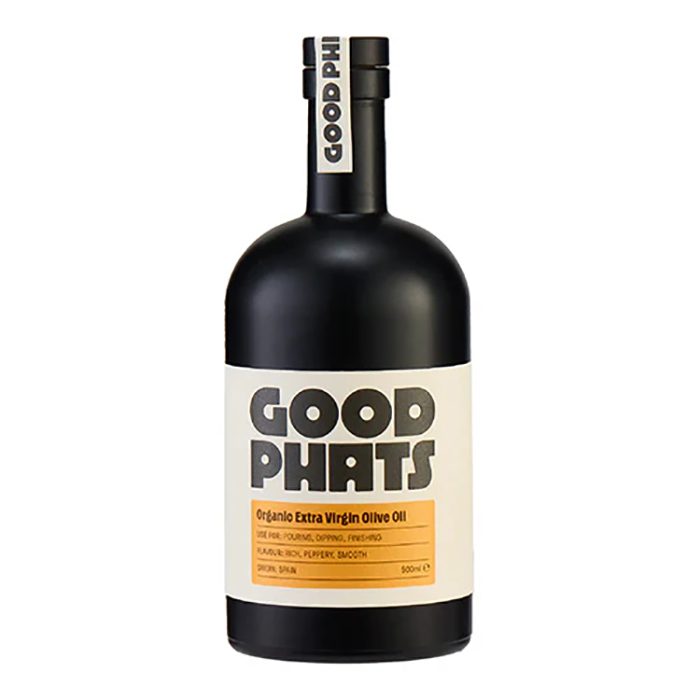 GOOD PHATS - Organic Extra Virgin Olive Oil, 500ml  Pack of 6