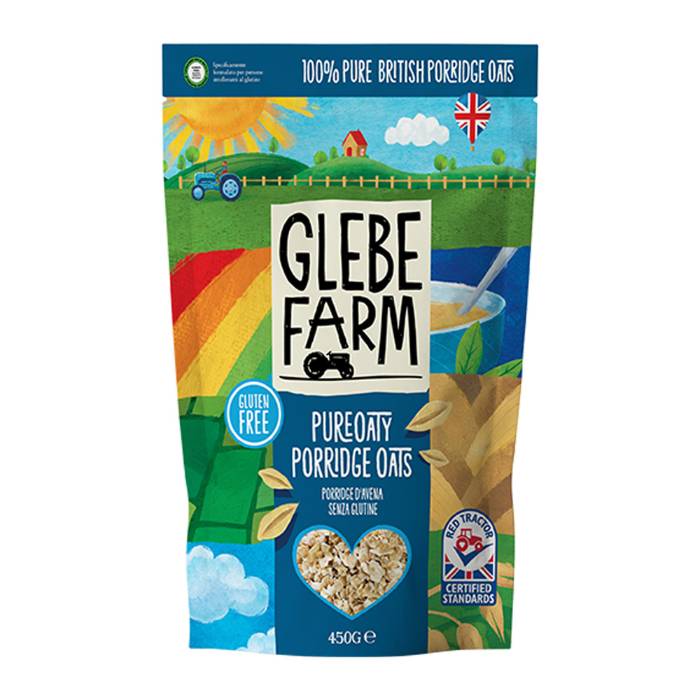 Glebe Farm - PureOaty Porridge, 450g  Pack of 6