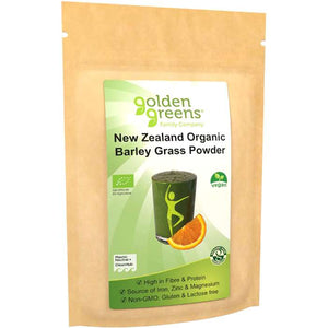 Golden Greens - Organic Barley Grass Powder NZ, 100g