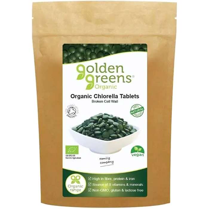 Golden Greens - Organic Chlorella, 250 Tabs