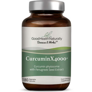 Good Health Naturally - CurcuminX4000 with Fenugreek, 180 Capsules