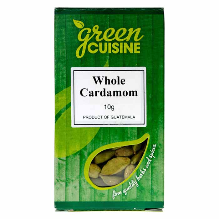 Green Cuisine - Cardomom Whole, 10g  Pack of 6