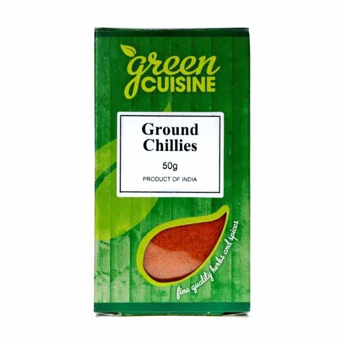 Green Cuisine - Chillies Ground, 50g  Pack of 6