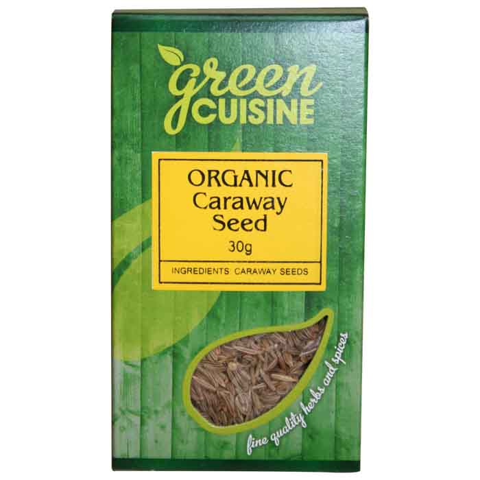 Green Cuisine - Organic Caraway Seed, 30g  Pack of 6