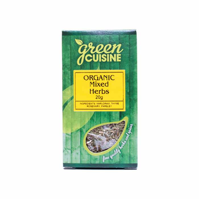 Green Cuisine - Organic Mixed Herbs, 20g  Pack of 6