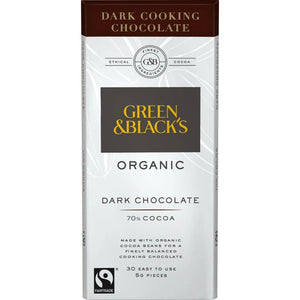 Green & Blacks - Dark Cooks Chocolate Organic, 150g | Pack of 15