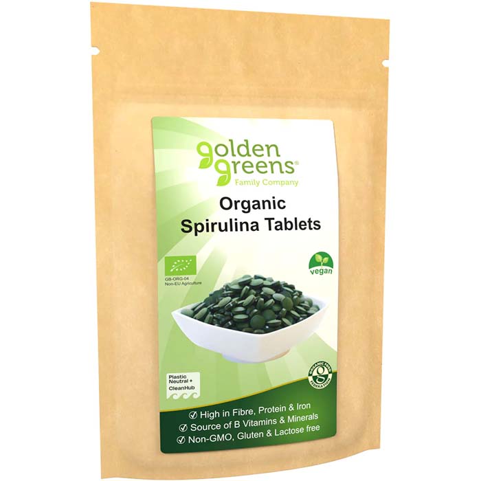 Greens Organic - Spirulina Tablets 500mg, 120 Tabs