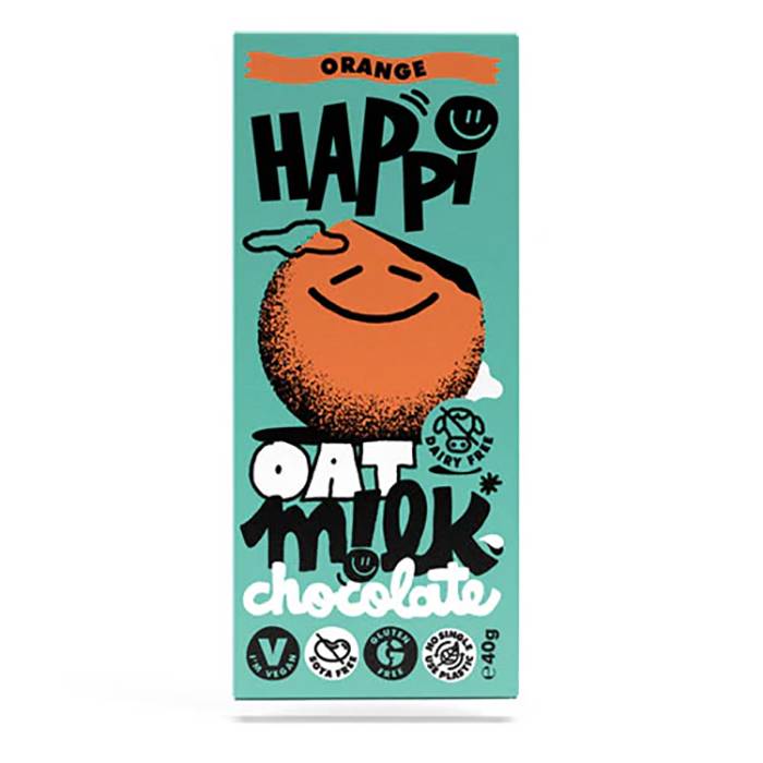 HAPPi - Orange Oat M!Lk Chocolate 40g - Pack of 15