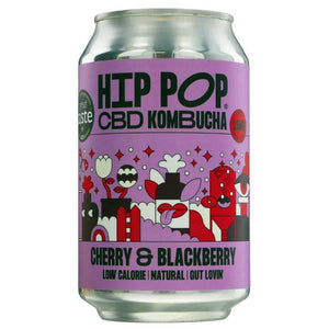 Hip Pop - CBD Kombucha, 330ml | Pack of 12 | Multiple Flavours