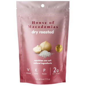 House of Macadamias - Macadamia Nuts with Namibian SeaSalt Organic, 40g | Pack of 12