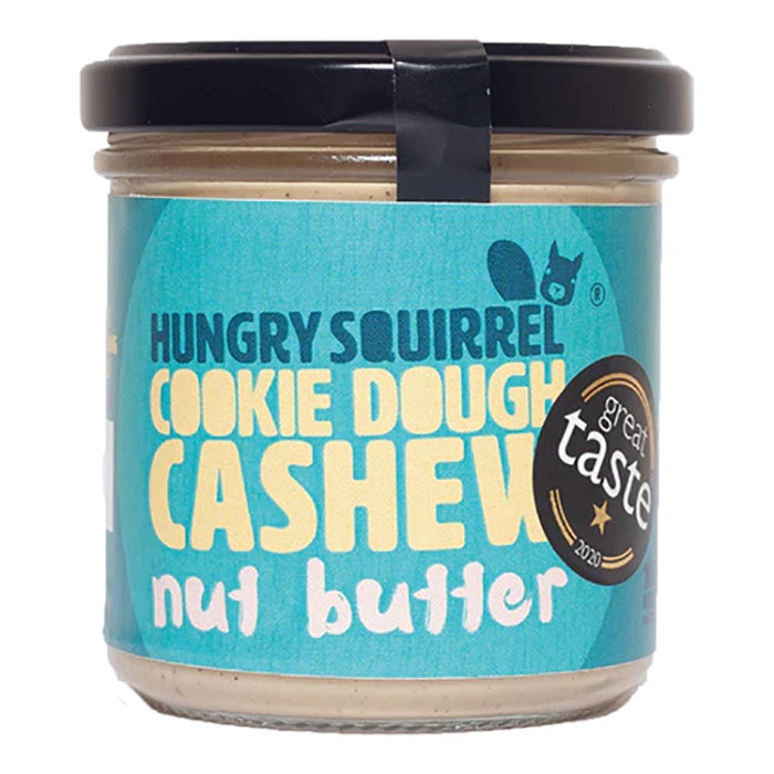 Hungry Squirrel - Cookie Dough Cashew Butter Jar, 180g - Pack of 6