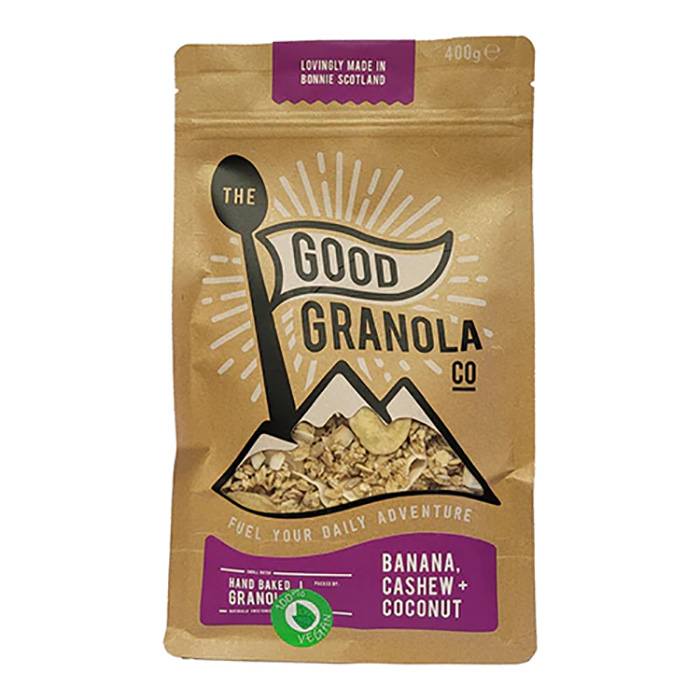 Hungry Squirrel - Good Granola Co Banana Cashew + Coconut, 400g  Pack of 6