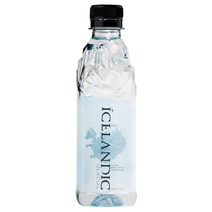 Icelandic Glacial - Natural Still Mineral Water Glass Bottle, 300ml - Pack of 24