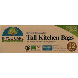 If You Care - Kitchen Bin Liner Bags, 12 Bags