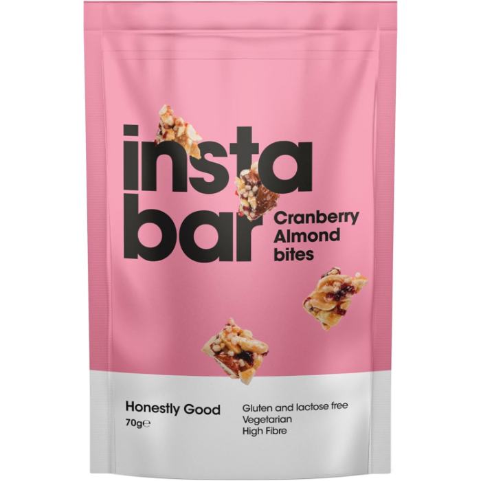 Instabar - Cranberry Almond Bites, 70g  Pack of 6