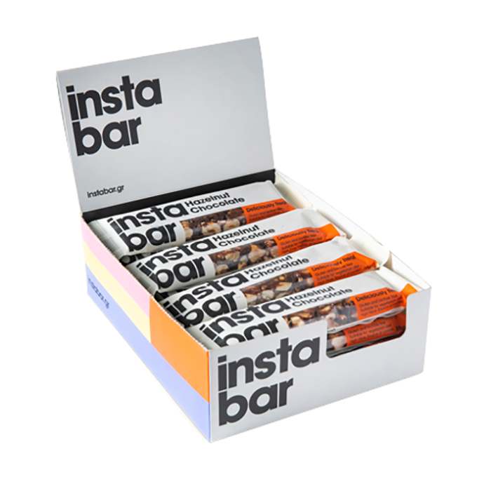 Instabar - Hazelnut Chocolate Bars, 35g  Pack of 16