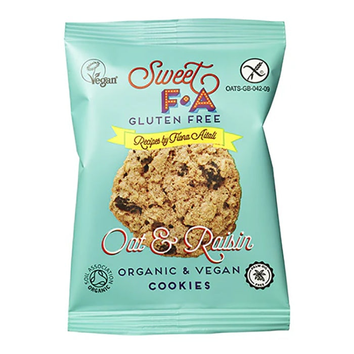 Island Bakery - Sweet FA Gluten Free Oat & Raisin Cookies Snack Pack, 30g - Pack of 24