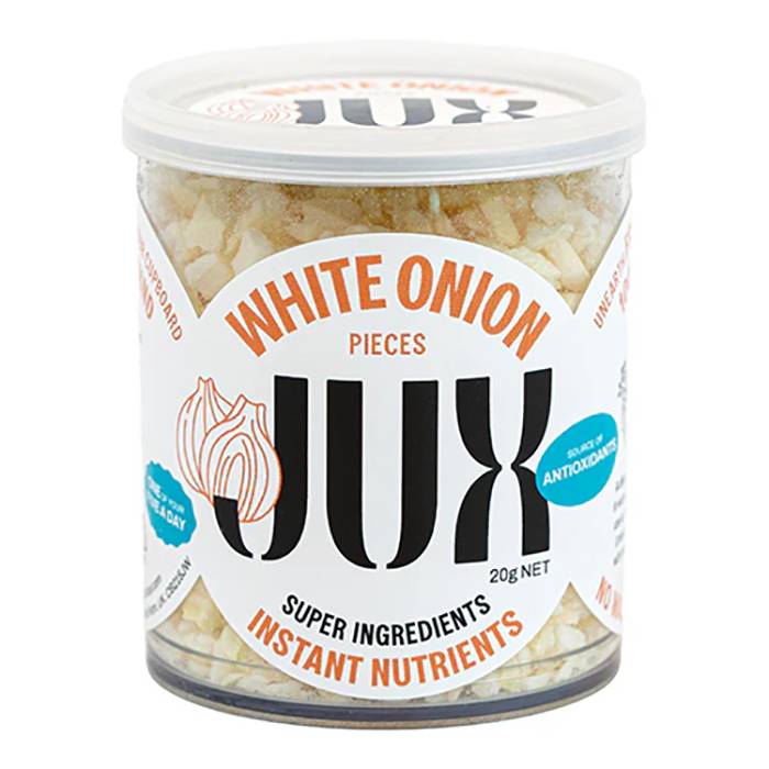 JUX Food - White Onion Pieces Vegetable Pieces, 20g - Pack of 6