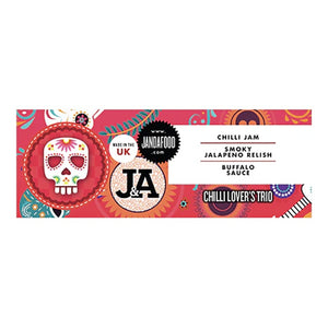 J & A Food - Chilli Lover's Trio, 620g - Pack of 6