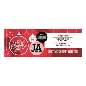 J & A Food - Christmas Chutney Selection, 635g - Pack of 6