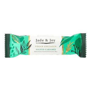 Jade & Joy - Vegan Collagen Salted Caramel Protein Bar, 50g | Pack of 12