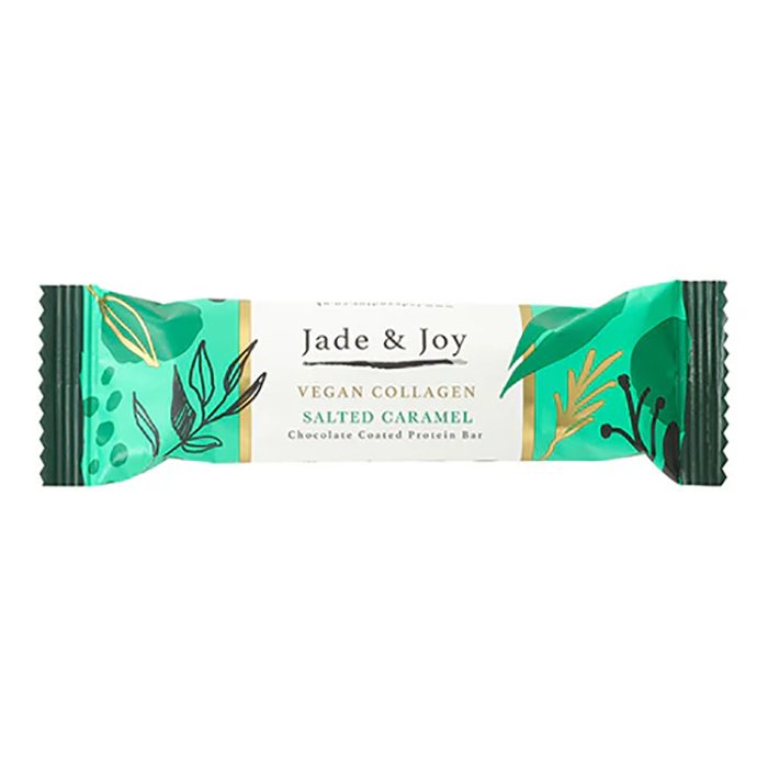 Jade & Joy - Vegan Collagen Salted Caramel Protein Bar, 50g  Pack of 12