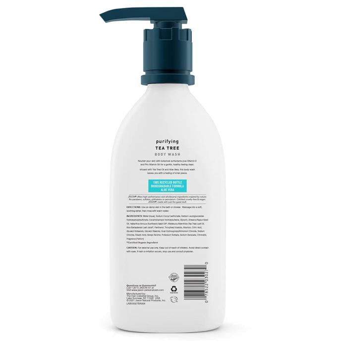 Jason Natural - Tea Tree Body Wash, 887ml - back