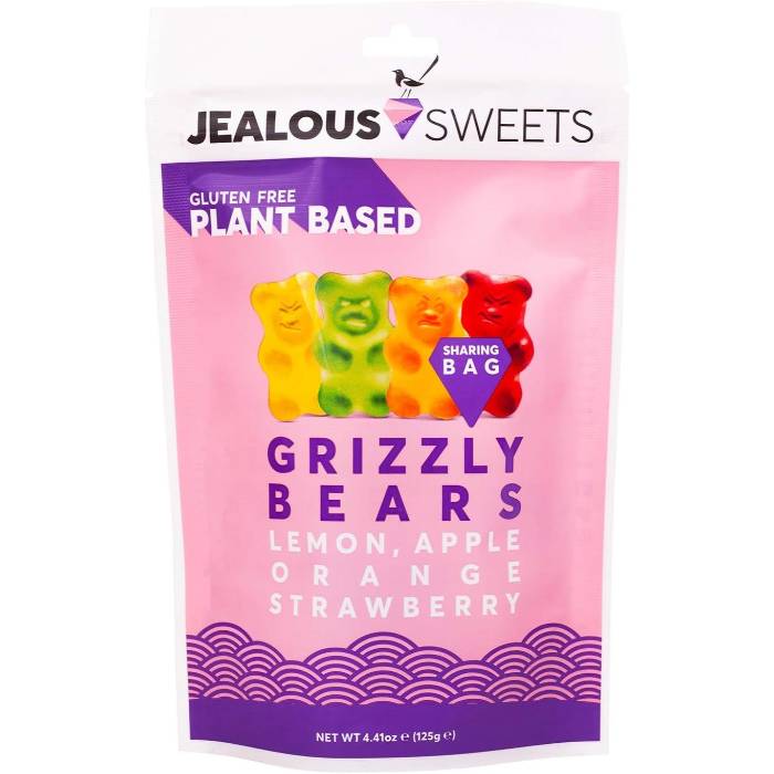 Jealous Sweets - Grizzly Bears Share Bag, 125g  Pack of 10