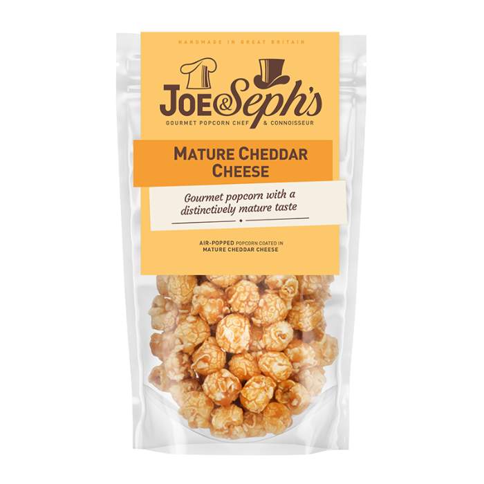 Joe & Seph’s - Mature Cheddar Cheese Popcorn, 70g  Pack of 14