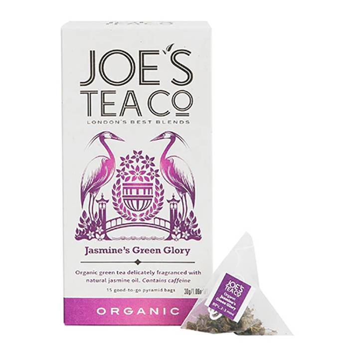 Joe's Tea Co. - Organic Jasmine's Green Glory Tea, 15 Bags- Pack of 6