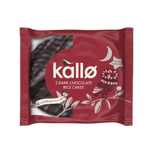 Kallo - Dark Chocolate Topped Rice Cakes 2 Portion Pack, 200g