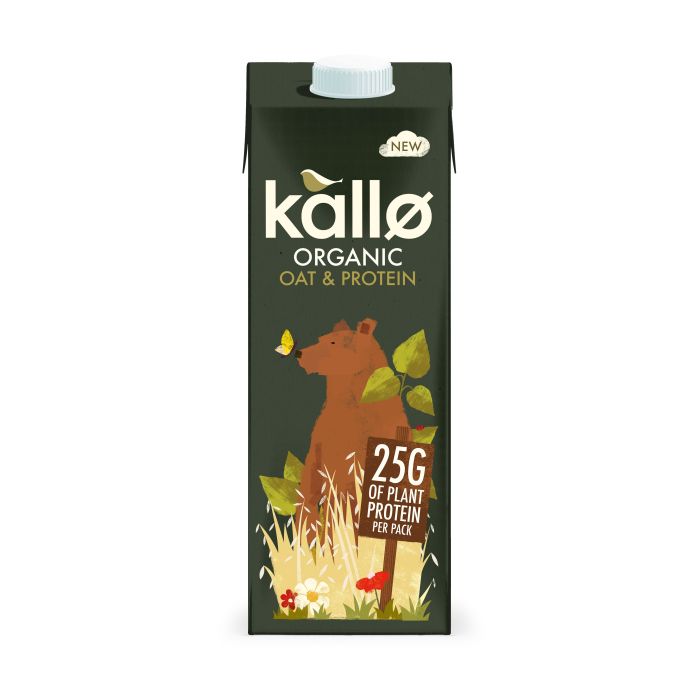 Kallo - Organic Oat & Protein Drink, 1L  Pack of 6