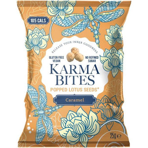 Karma Bites - Caramel Popped Lotus Seeds, 25g | Pack of 12