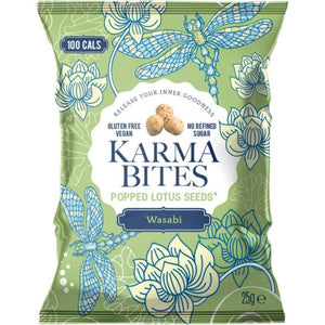 Karma Bites - Wasabi Popped Lotus Seeds, 25g | Pack of 12