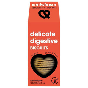 Kent & Fraser - Delicate Digestive Biscuits, 125g | Pack of 6