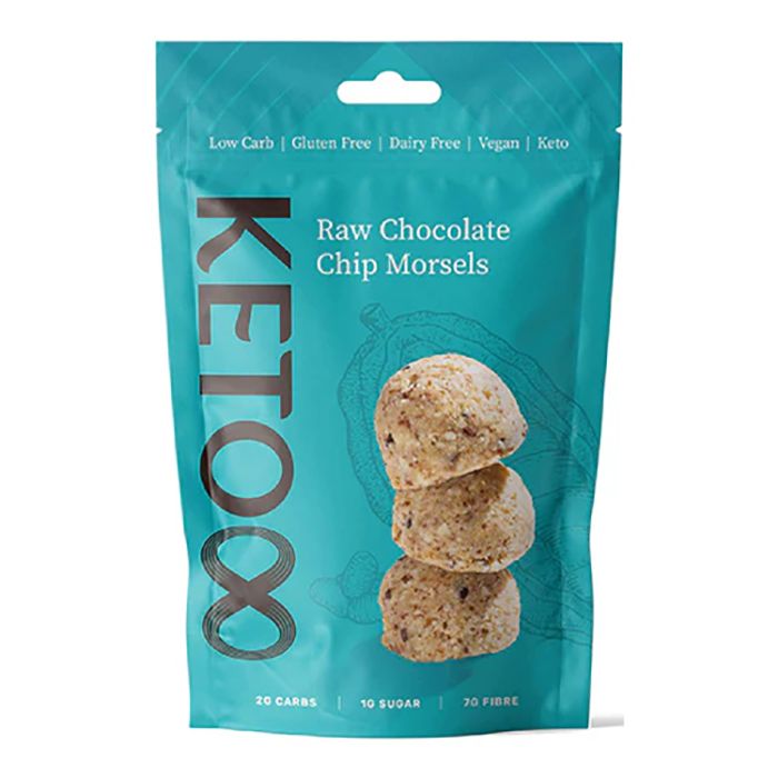 Keto8 - Chocolate Chip Raw Morsels, 120g - Pack of 6