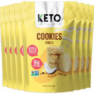 Keto Naturals - Keto Cookies Vanilla, 64g - Pack of 8