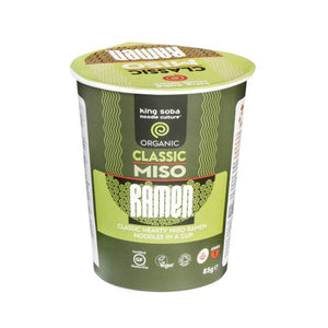 King Soba - Organic Miso Ramen Cup (Instant), 200g | Multiple Flavours