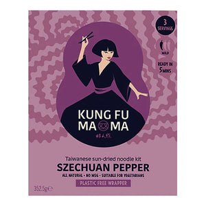 Kung Fu Mama - Taiwanese Sun Dried Noodle Kits, 352g - Pack of 6 | Multiple Flavours