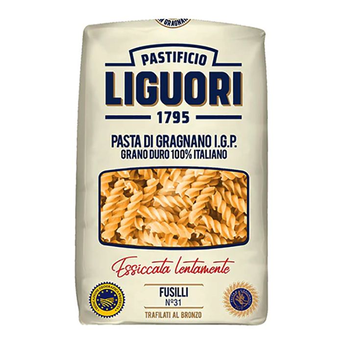 Liguori - Fusilli #31  Pasta Shapes, 500g - Pack of 16