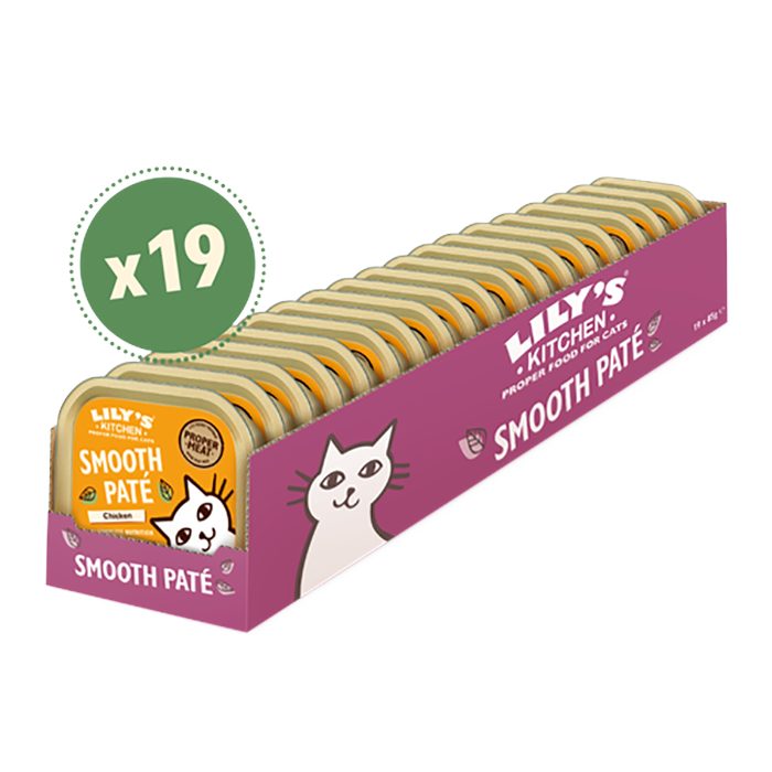 Lily's Kitchen - Cats Whisker Lickin Chicken Tray Smooth Pate, 85g  Pack of 19