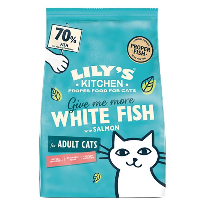 Lily's Kitchen - Cats White Fish & Salmon Fisherman's Feast, 800g  Pack of 4