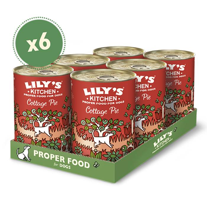 Lily's Kitchen - Cottage Pie Adult Wet Dog Food, 400g  Pack of 6