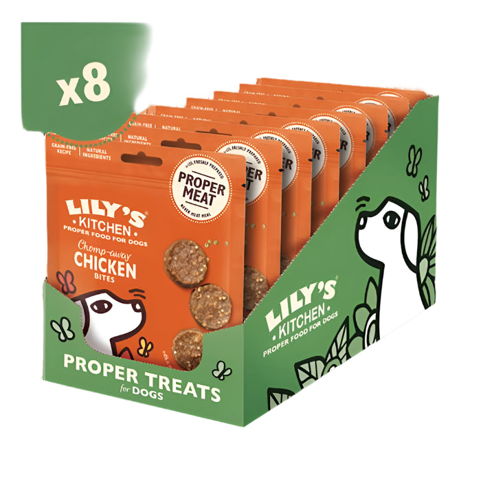 Lily's Kitchen - Dog Chomp Away Chicken Bites, 70g  Pack of 8