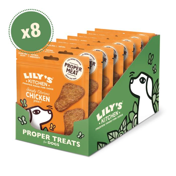 Lily's Kitchen - Dog Simply Glorious Chicken Jerky, 70g  Pack of 8