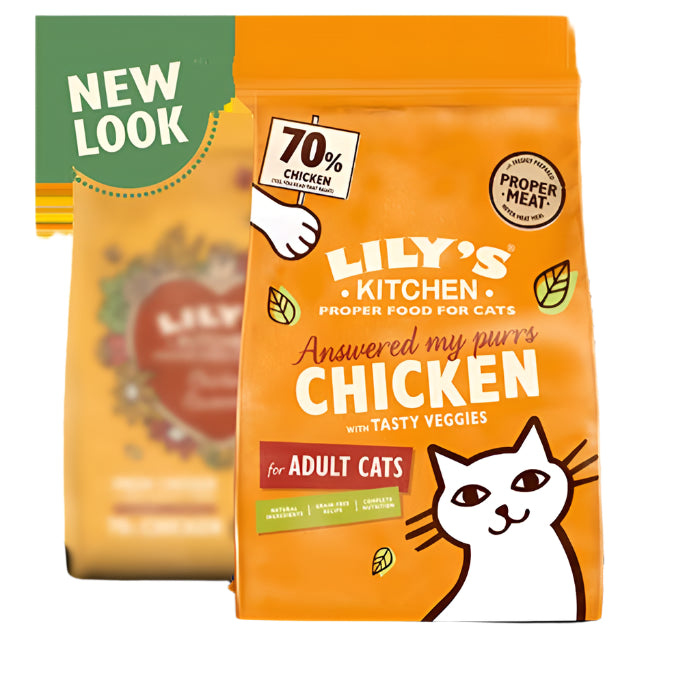 Lily's Kitchen - Dry CAT Food Mature, 800g  Pack of 4