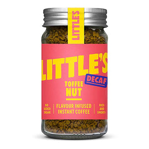 Little's Speciality Coffee - Decaf Flavoured Instant Coffee Toffee Nut, 50g | Pack of 6