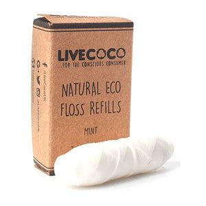 LiveCoco - Natural Eco Floss Refills 2 Per Pack 0.01 - Pack of 6